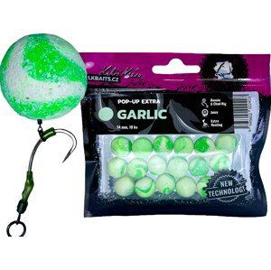 LK Baits Plovoucí Boilie PopUp Extra Garlic Počet kusů: 18ks, Průměr: 14mm