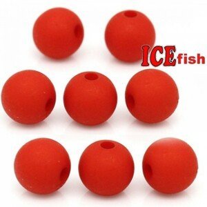 ICE fish Fluo Korálky Červené Varianta: 12mm /  5ks