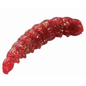 Berkley Vosí Larva Naturel Bait Worm Glitter Červená 3,5cm 55ks