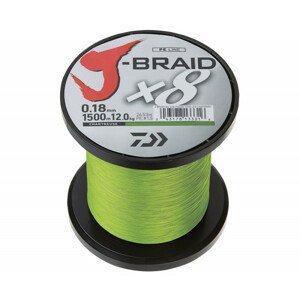 Daiwa Pletená Šnůra J-Braid X8 Chartreuse 1m Nosnost: 6,0kg, Průměr: 0,10mm