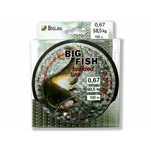 BROLINE Šňůra Big Fish 8x Dyn 167m Varianta: 0,55mm 50kg