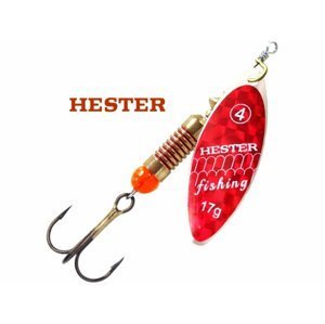 Hester Fishing Třpytka Willow Red Holo Scales Hmotnost: 12g, Velikost: 5
