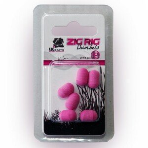 LK Baits ZIG RIG Dumbels Pop–Up 10 mm Varianta: PINK, Průměr: 10mm