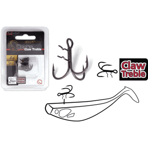 Quantum Trojháček Claw Treble Hooks Mat Finish Varianta: Velikost Háčku 2 - 4ks