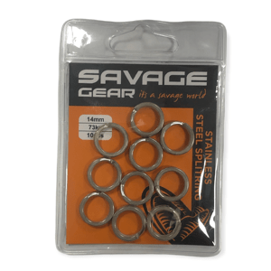 Savage Gear Kroužky Stainless Spiltrings 20 ks