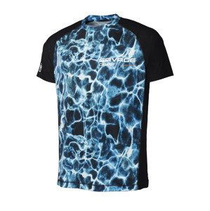 Savage Gear Tričko Marine UV T Shirt Sea Blue Velikost: XL