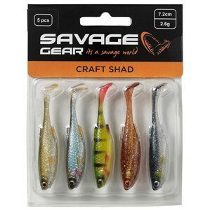 Savage Gear Gumová Nástraha Craft Shad Clear Water Mix 5ks Délka cm: 7,2cm