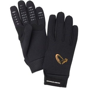 Savage Gear Rukavice Neoprene Stretch Glove Black Velikost: L