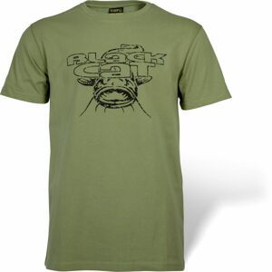 Black Cat Tričko Military Shirt Zelené Velikost: L