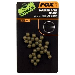 Fox Gumové korálky Edges Tapered Bore Beads Velikost: 4mm