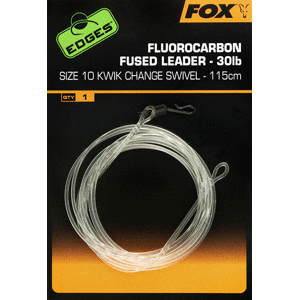 Fox Návazec Fluorocarbon Fused leader Varianta: Fox Návazec Kwik Change Swivel 115cm - vel.10