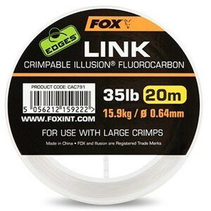 Fox Fluorocarbon Edges Link Illusion Čirý 20 m Nosnost: 25lb, Průměr: 0,53mm