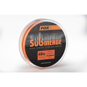 Fox Šňůra Submerge High Visual Orange Sinking Braid Délka: 600m, Nosnost: 11,3kg, Průměr: 0,16mm