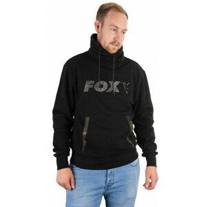 Fox Mikina Black / Camo Print Hoody Velikost: L