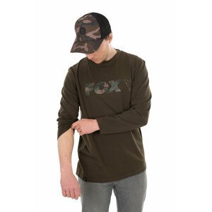 Fox Triko Long Sleeve Khaki Camo T Shirt Velikost: L