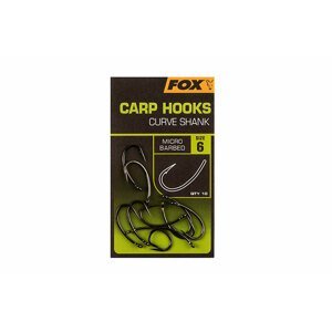 Fox Háčky Carp Hooks Curve Shank 10ks Velikost háčku: #6