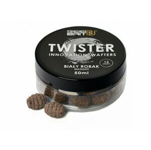 FeederBait Neutrálně Vyvážená Nástraha Twister Wafters 12x15mm Hmotnost: 75ml, Průměr: 12x15mm, Příchuť: Bilý červ