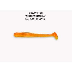 Crazy Fish Gumová Nástraha Vibro Worm 8,5cm 5 Ks Barva: floating, Délka cm: 8,5cm
