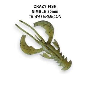 Crazy Fish Gumová Nástraha Nimble  Floating 8cm 7 ks Barva: 16 watermelon, Délka cm: 8cm