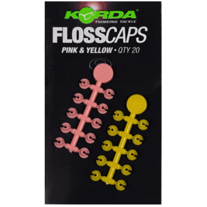 Korda Zarážka Floss Caps 20ks Varianta: White Red