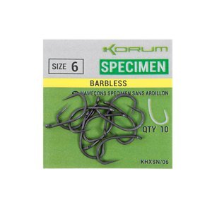 Korum Háčky  Xpert Specimen Micro Barbed Hooks 10ks Velikost háčku: #6