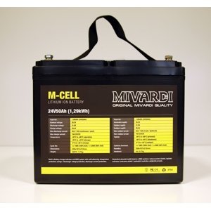 Mivardi Lithiová baterie M-CELL 24V 50Ah + 10A nabíječka