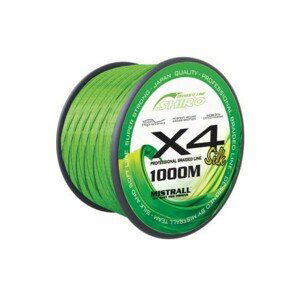 Mistrall Šňůra Shiro Braided Line X4 1000m Nosnost: 23,60kg, Průměr: 0,23mm