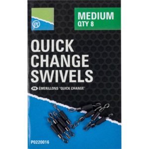 Preston Obratlík Quick Change Swivels 8ks Velikost: Medium