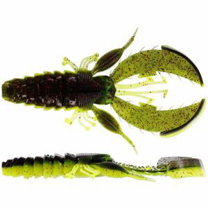 Westin Gumová Nástraha CreCraw Creaturebait Black/Chartreuse Hmotnost: 4g, Počet kusů: 6ks, Délka cm: 6,5cm