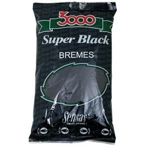 Sensas Krmení 3000 Super Black 1kg Hmotnost: 1 kg, Příchuť: Cejn-černý