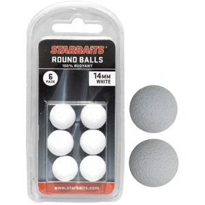 Starbaits Plovoucí Kulička Round Balls 14mm 6ks Varianta: bílá, Průměr: 14mm