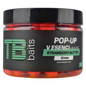 TB Baits Plovoucí Boilie Pop-Up Strawberry Butter + NHDC 65g Průměr: 12mm