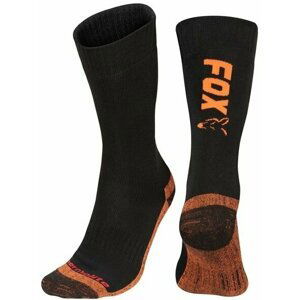 Fox Fishing Ponožky Collection Thermolite Long Socks Black/Orange 44-47