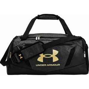 Under Armour UA Undeniable 5.0 Medium Duffle Bag Black Medium Heather/Black/Metallic Gold 58 L Sportovní taška