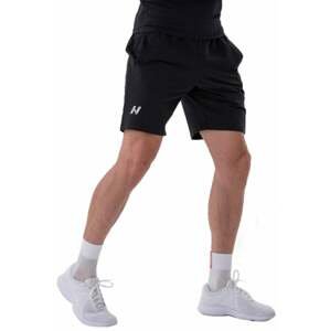 Nebbia Relaxed-fit Shorts with Side Pockets Black M Fitness kalhoty