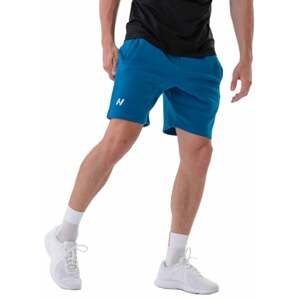 Nebbia Relaxed-fit Shorts with Side Pockets Blue L Fitness kalhoty