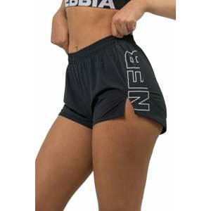 Nebbia FIT Activewear Smart Pocket Shorts Black M Fitness kalhoty