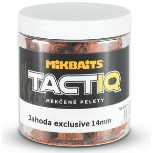 Mikbaits měkčené pelety tactiq 250 ml 14 mm - jahoda exclusive