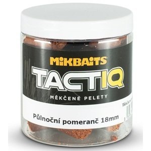 Mikbaits měkčené pelety tactiq 250 ml 18 mm - půlnoční pomeranč