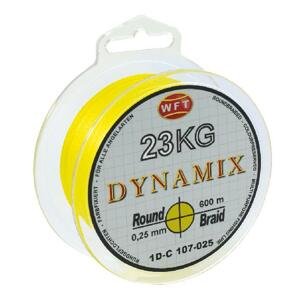 Wft splétaná šňůra round dynamix kg žlutá - 150 m 0,10 mm 10 kg