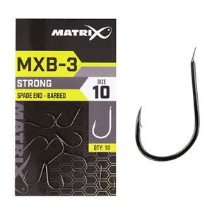 Matrix háčky mxb-3 barbed spade end black nickel 10 ks - 18