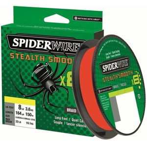 Spiderwire splétaná šňůra stealth smooth 8 červená 150 m - 0,07 mm 6 kg