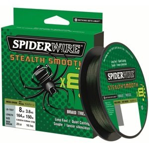 Spiderwire splétaná šňůra stealth smooth 8 zelená 150 m - 0,07 mm 6 kg
