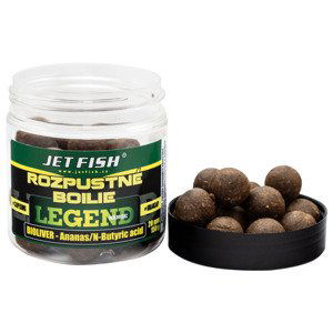 Jet fish rozpustné boilie legend range bioliver-ananas/n-butyric 24 mm 250 ml