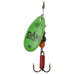 Dam třpytka effzett fluo spinner green - velikost 5 12 g