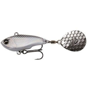 Savage gear fat tail spin sinking white silver - 6,5 cm 16 g