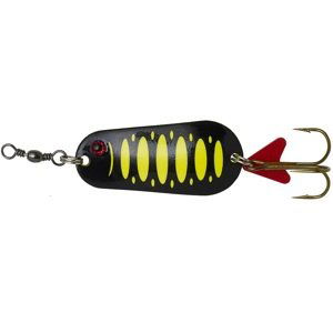 Dam třpytka effzett standard spoon uv fluo yellow black - 8 cm 45 g