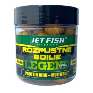 Jet fish boosterované boilie legend range 250 ml 24 mm - protein bird multifruit