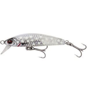 Savage gear wobler gravity minnow fast sinking crystal white glow 5 cm 8 g