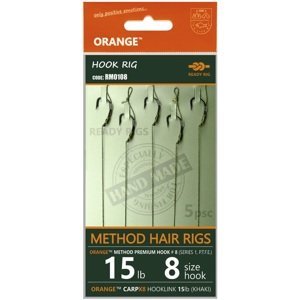 Life orange návazce method hair rigs s1 15 lb 5 ks - 8